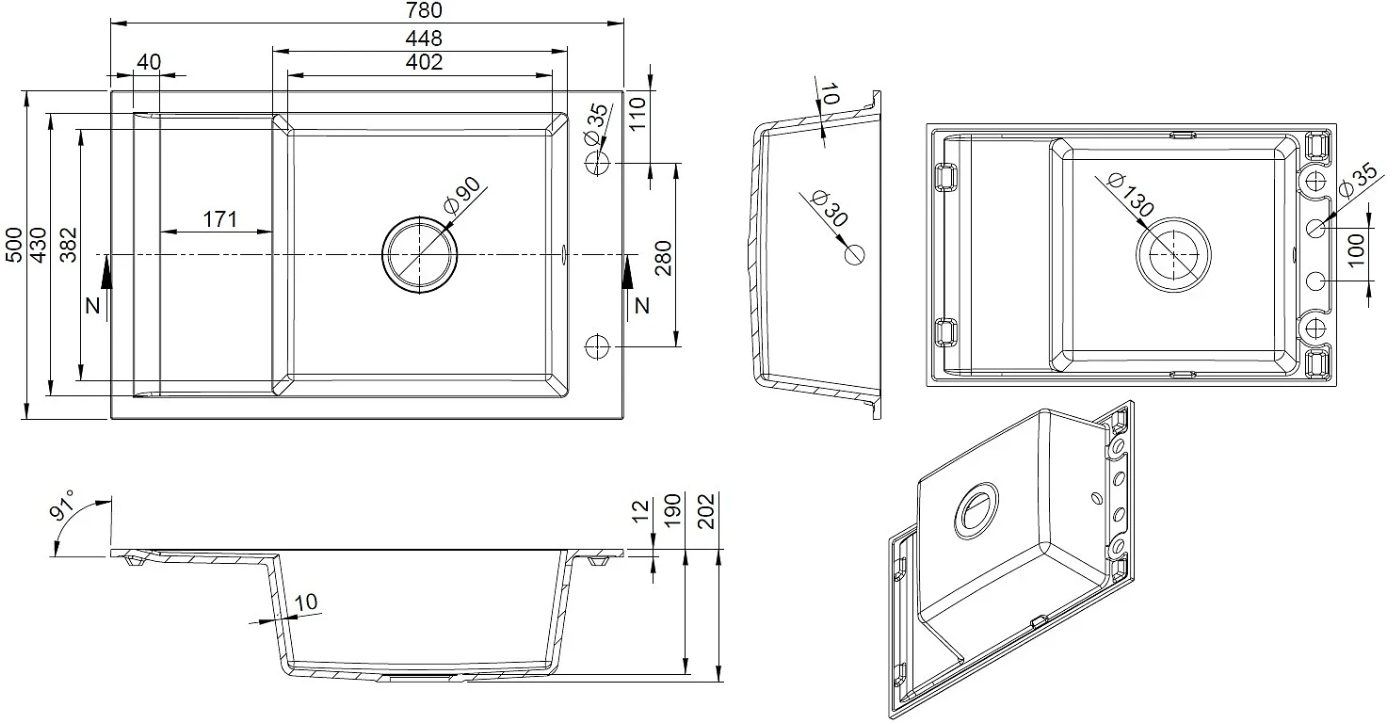 KGS M 6078 1B1D Deep Black + Gold Metallic
